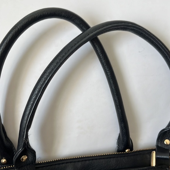 Black Vegan Leather BIG BUDDHA Dome Satchel - Picture 13 of 13